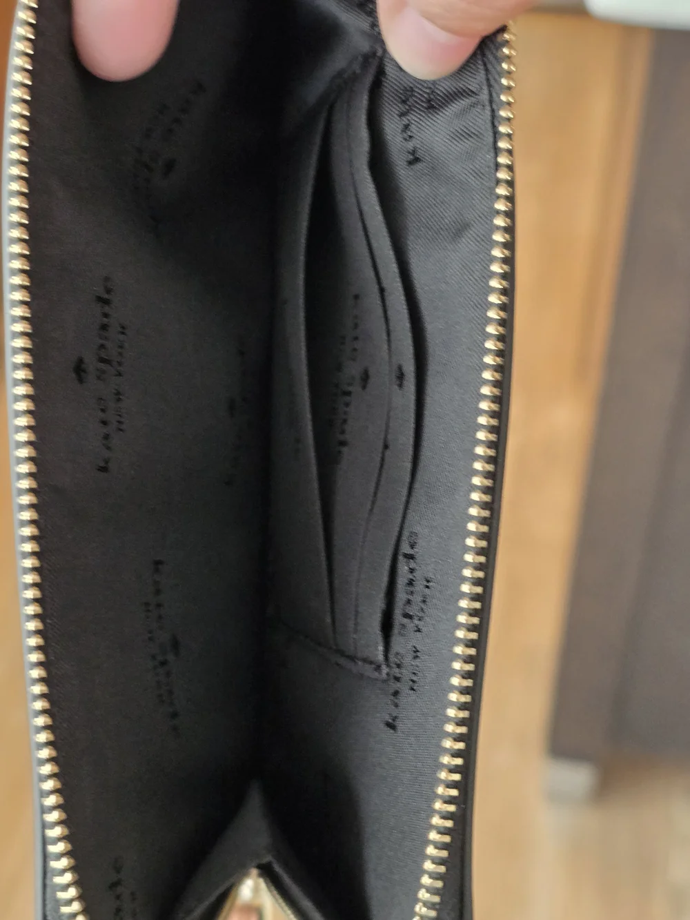 Kate Spade Lucy Leopard Medium L-Zip Wristlet